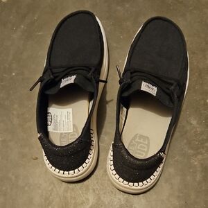 Womens Black Wendy High Rise Hey Dudes